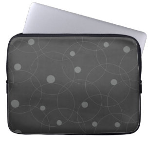 Housse Pour Ordinateur Portable Moderne, simple, ludique, amusant motif de cercles