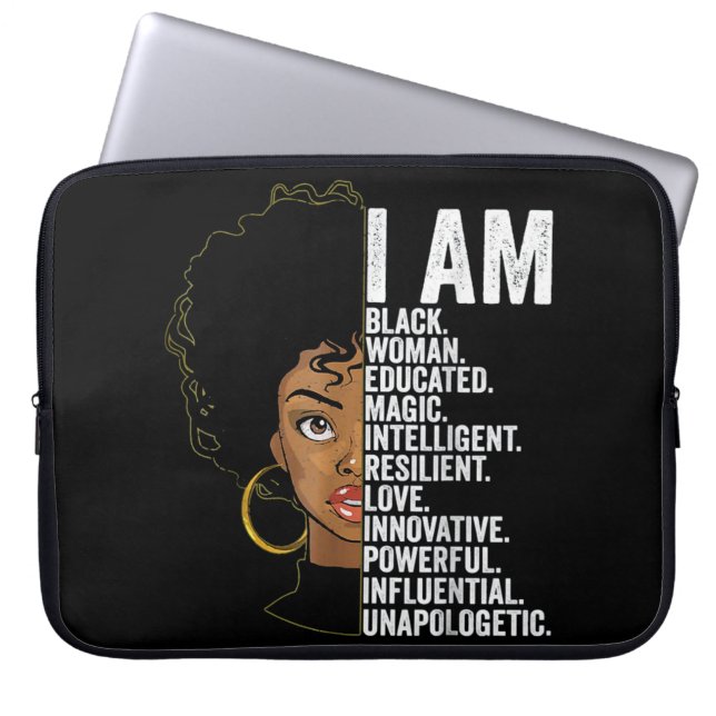 Housse Pour Ordinateur Portable Mois de l'histoire des Noirs (Devant)
