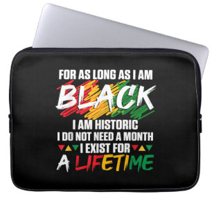 Housse Pour Ordinateur Portable Mois de l'histoire des Noirs Pour aussi longtemps