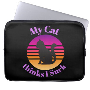 Housse Pour Ordinateur Portable Mon CAT pense que j'ai eu une chance