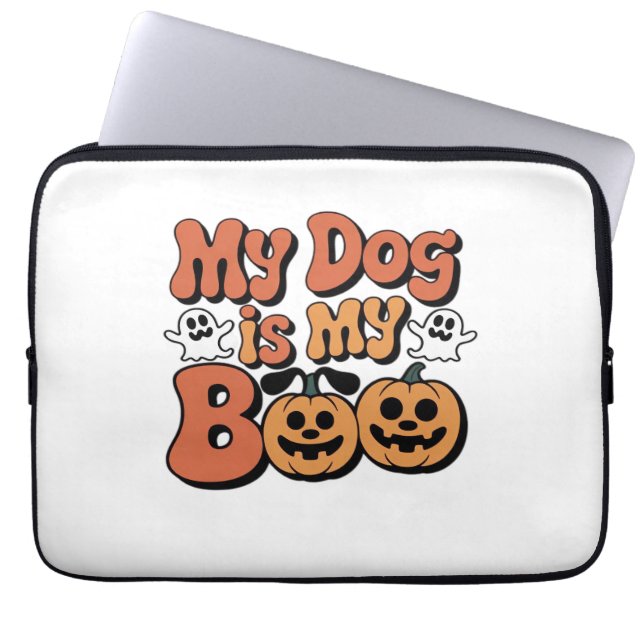 Housse Pour Ordinateur Portable Mon Chien Est Mon Bois, Professeur, Amusant Drôle  (Devant)