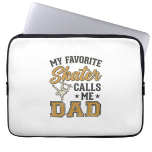 Housse Pour Ordinateur Portable Mon Skateur Préféré M'appelle Papa Vintage Shirt_1