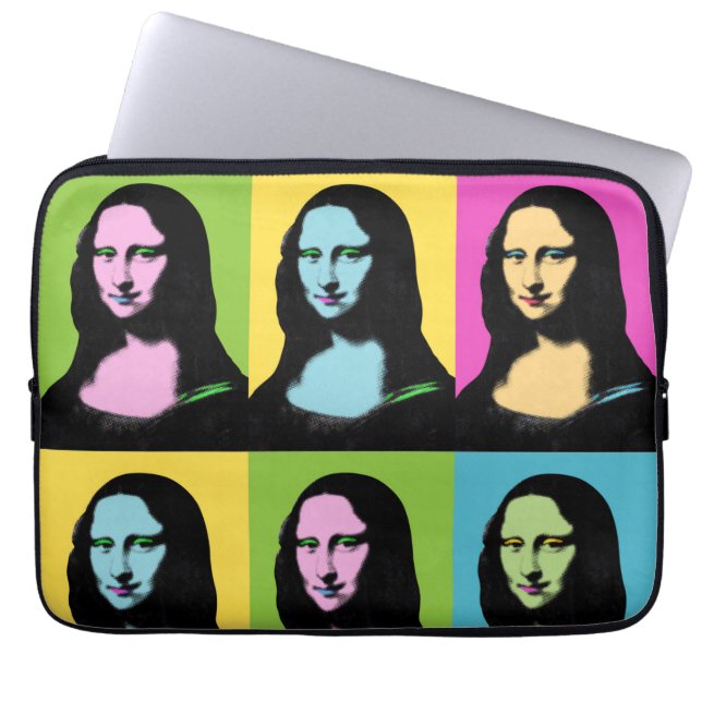 Housse Pour Ordinateur Portable Mona Lisa - Style Pop Art (Devant)