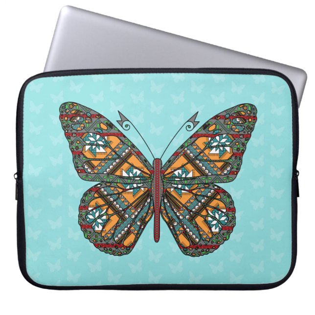 Housse pour ordinateur portable Monarch ukrainien (Devant)