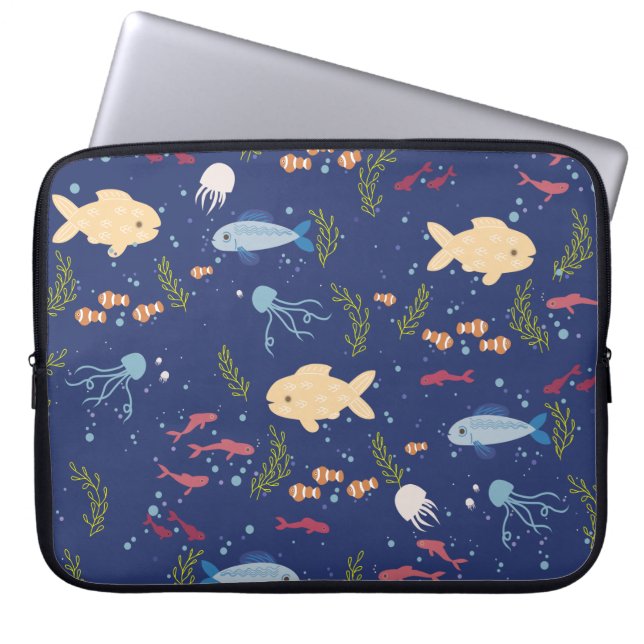 Housse Pour Ordinateur Portable Monde sous-marin (Devant)