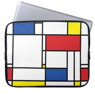 Housse Pour Ordinateur Portable Mondrial Minimaliste Géométrique De Stijl Art Mode