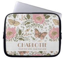 Monogramme botanique Fleur sauvage moderne rouge f