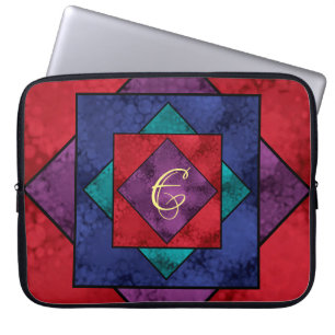 Housse Pour Ordinateur Portable Monogramme Carré de surface