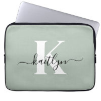 Monogramme de style moderne vert sauge