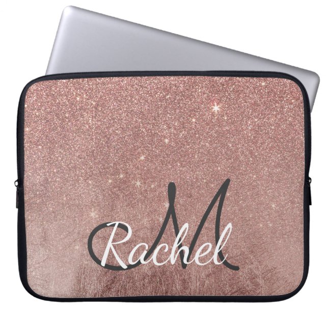 Housse Pour Ordinateur Portable Monogramme fascinant Girly de parties (Devant)