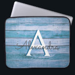 Housse Pour Ordinateur Portable Monogramme nautique Rustique Bleu Grange Bois<br><div class="desc">Coque d'ordinateur portable Monogramme Nautique Rustique Blue Barn Wood. Ce coque peut être customisé pour inclure votre nom initial et prénom. Si vous souhaitez faire correspondre des articles,  veuillez contacter le concepteur.</div>