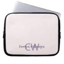 Monogramme Nom Minimaliste Solid Blush