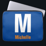 Housse Pour Ordinateur Portable Monogramme Nom propre Initiale moderne Plaine mini<br><div class="desc">Vous pouvez modifier les informations avec vos propres informations personnelles avec des outils de modification simples et utiles. Ainsi,  vous aurez un produit qui vous est totalement unique.</div>