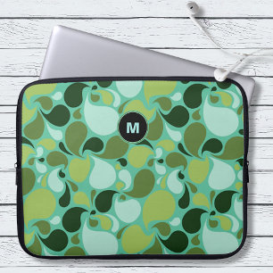 Housse Pour Ordinateur Portable Monogramme Paisley Life