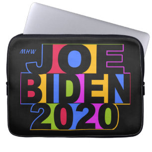 Housse Pour Ordinateur Portable Monogramme personnalisé JOE BIDEN 2020 manches pou