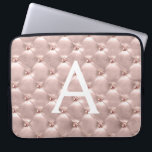 Housse Pour Ordinateur Portable Monogramme Vintage Élégant Rose Rose<br><div class="desc">Rose Rose Rose Rose Or Elégant,  Coque Monogramme Vintage. Ce coque peut être customisé pour inclure votre nom initial et prénom.</div>