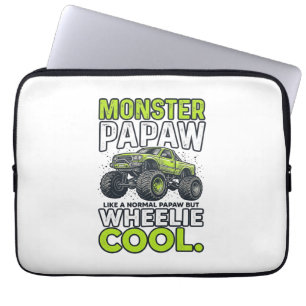 Housse Pour Ordinateur Portable Monstre Papaw Roues Cool Drôle Monstre Camion Dés