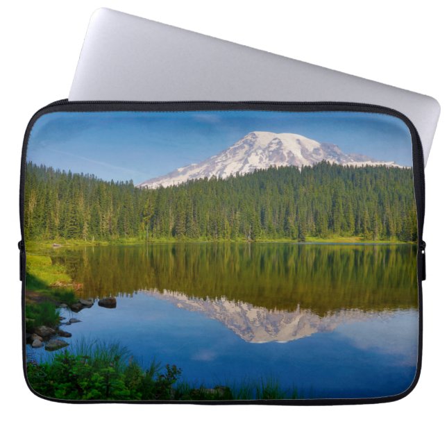 Housse Pour Ordinateur Portable Mont Rainier et Reflection Lake (Devant)