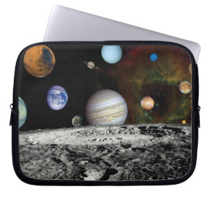 Housse Pour Ordinateur Portable Montage d'images du système solaire par Voyager, p