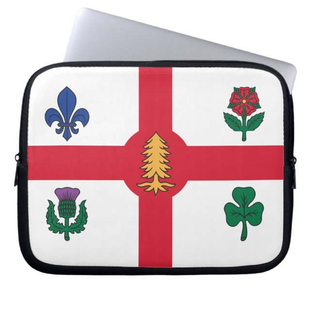 Housse Pour Ordinateur Portable Montreal Flag Laptop Sleeve (Devant)