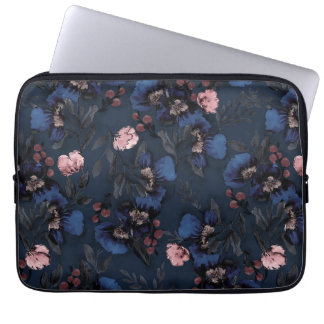 Housse Pour Ordinateur Portable Moody, Painterly Watercolor Flores et Berries