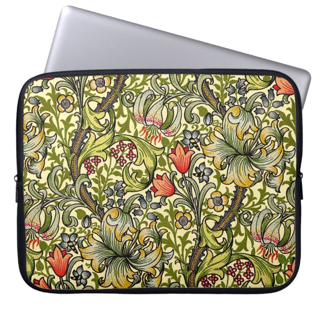 Housse Pour Ordinateur Portable Morris Floral Lily Design (Devant)