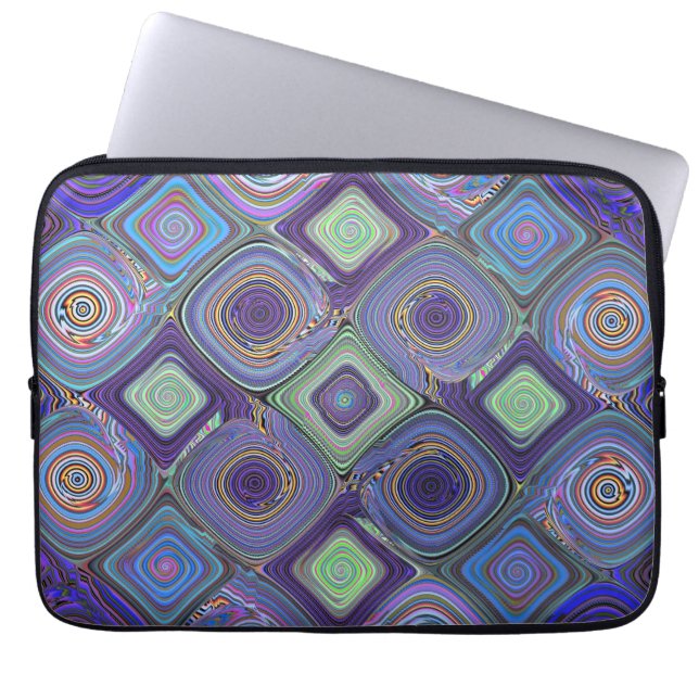 Housse Pour Ordinateur Portable Mosaïque 2 Art Abstrait fractal (Devant)