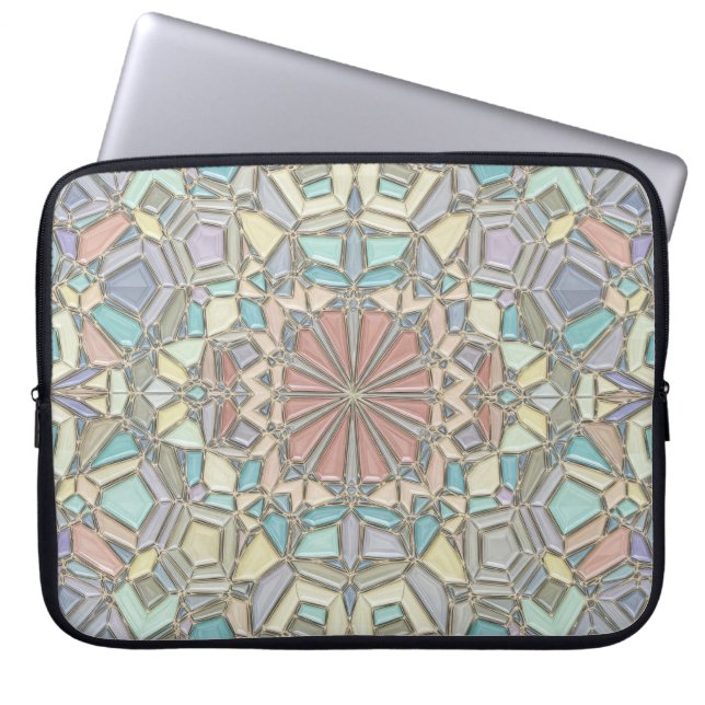 Housse Pour Ordinateur Portable mosaïque vibrante (Devant)