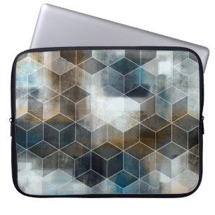 Housse Pour Ordinateur Portable mosaïques murales numériques colorées design, arri