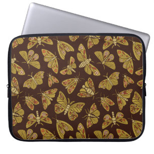 Housse Pour Ordinateur Portable Moths rétro des années 1970