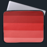 Housse Pour Ordinateur Portable Motif à bandes rouges<br><div class="desc">Un design simple et élégant avec une motif à rayures rouges.</div>