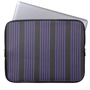 Housse Pour Ordinateur Portable Motif à cinq bandes Ultra violet et charbon de boi