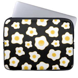 Housse Pour Ordinateur Portable Motif à fleurs aux oeufs frits mignons