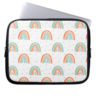 Housse Pour Ordinateur Portable Motif à point arc-en-ciel coloré