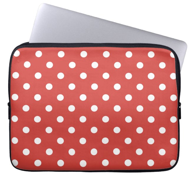 Housse Pour Ordinateur Portable Motif à pois  (Devant)