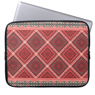 Housse Pour Ordinateur Portable Motif à répétition décoratif inspiré de la traditi