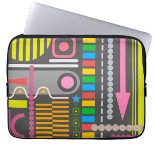 Housse Pour Ordinateur Portable Motif Abstrait du Panneau de configuration de la t