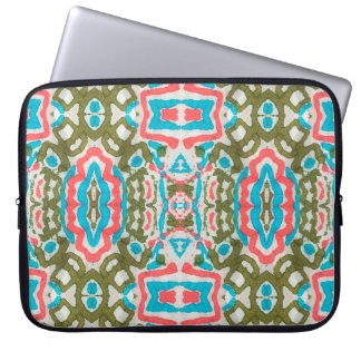 Housse Pour Ordinateur Portable Motif Abstrait ethnique Ikat. Motif du chaman. Pen