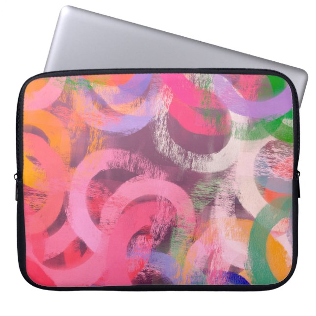 Housse Pour Ordinateur Portable Motif abstrait fait main. Art moderne (Devant)