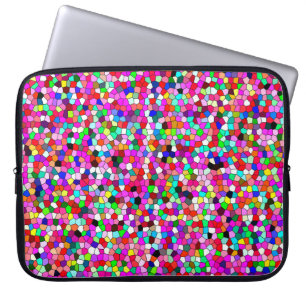 Housse Pour Ordinateur Portable motif abstrait, fond d'écran en mosaïque coloré, g