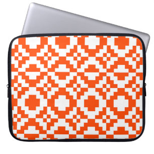 Housse Pour Ordinateur Portable motif Abstrait géométrique pixelisé transparent. M