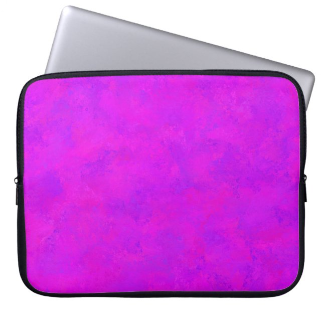 Housse Pour Ordinateur Portable Motif Abstrait Rose Violet (Devant)