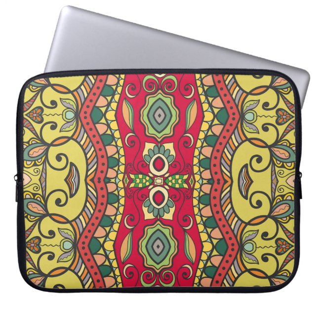 Housse Pour Ordinateur Portable Motif Abstrait sans couture (Devant)