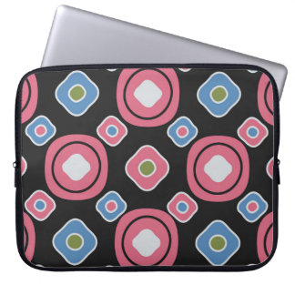 Housse Pour Ordinateur Portable Motif abstrait sans couture avec l'image d'oval g