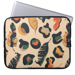 Housse Pour Ordinateur Portable Motif Abstrait sans soudure, dos d'animal sauvage