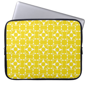 Housse Pour Ordinateur Portable motif Abstrait sans soudure du col jaune citron mû