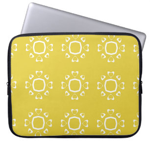 Housse Pour Ordinateur Portable motif Abstrait transparent de couleur jaune