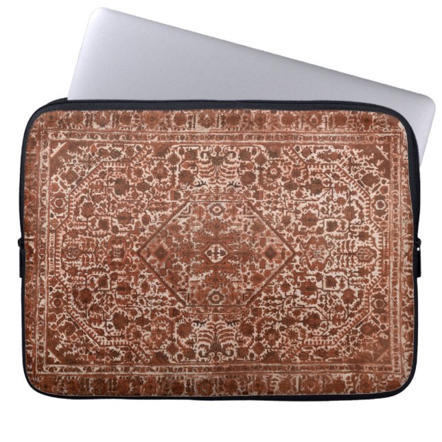 Housse Pour Ordinateur Portable motif antique marron oriental (Devant)