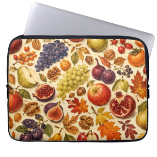 Housse Pour Ordinateur Portable Motif aquarelle de récolte d'automne