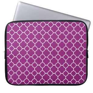 Housse Pour Ordinateur Portable Motif assez pourpre de Quatrefoil